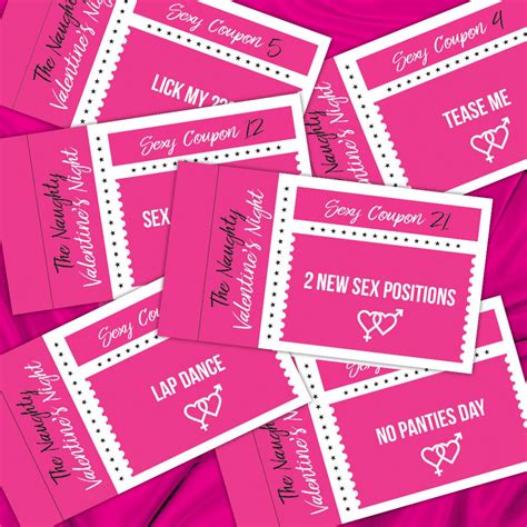 The Naughty Valentines Night 30 Coupons Printable Woman Etsy