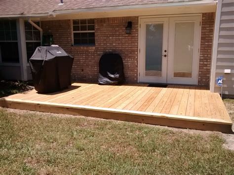 Your great renovation work can be finished by simply snapping and placing. 12'x14 Deck I built over a cracked and damaged concrete ...