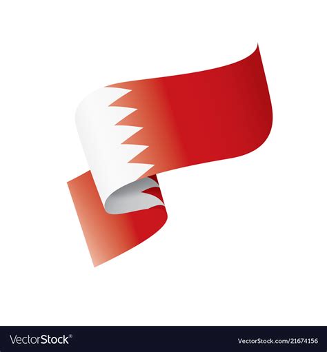 bahrain flag on a white royalty free vector image