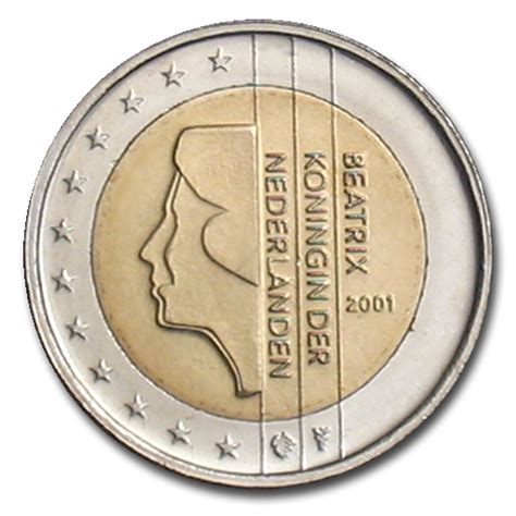 Netherlands 2 Euro Coin 2001 Euro Coinstv The Online Eurocoins