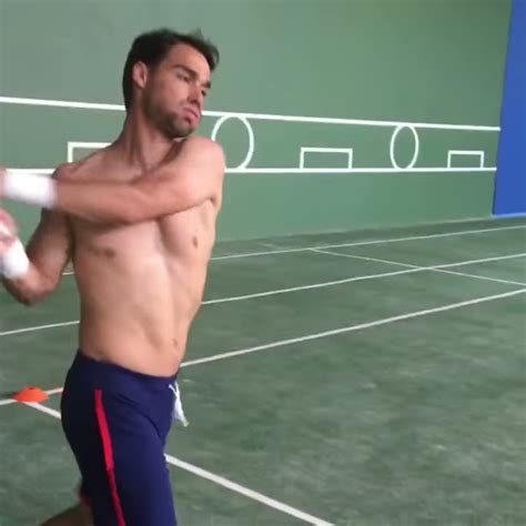 Fabio Fognini Training On Grass Court By Duglas Method Youtube