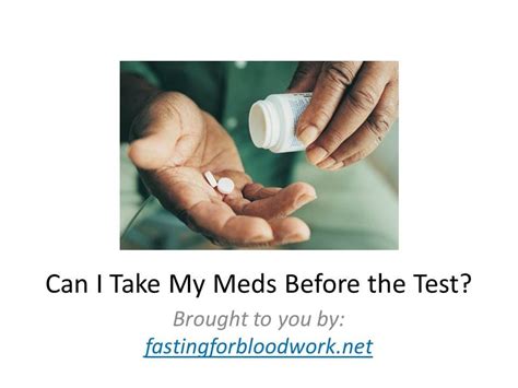 Your health care team can help you find the balance between activity, food and insulin. Fasting for Blood Work - Can I Take My Medication? - YouTube