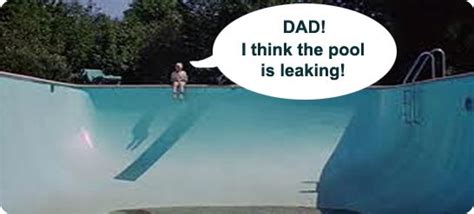 Inspect the exterior walls of the pool in an above. Leak Detection in an Inground Vinyl Pool | InTheSwim Pool Blog