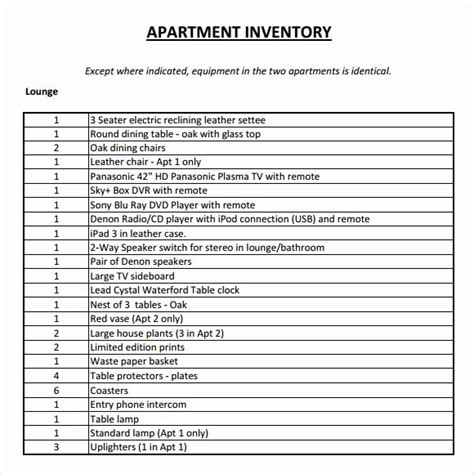 30 estate asset inventory worksheet