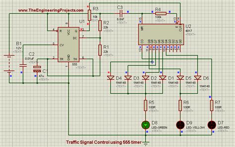 Traffic Light Control System Circuit Diagram Wiring Diagram And