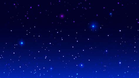 Premium Vector Blue Night Starry Sky Background Template