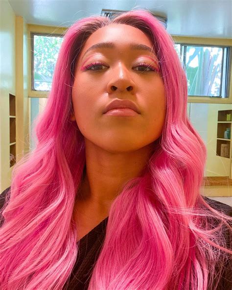 Tennis star naomi osaka was fined $15,000 for not talking to the media after her straight set victory at the french open on sunday, roland garros announced in a statement. Naomi Osaka Dyes Her Hair Bright Pink | PEOPLE.com