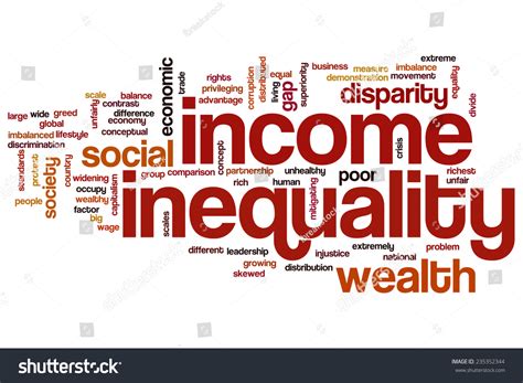 Income Inequality Word Cloud Concept Stock Illustration 235352344