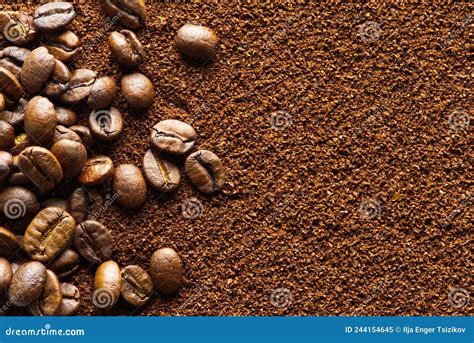 Coffee Grind Texture Background Banner Coffee Powder Abstract Background Stock Image Image