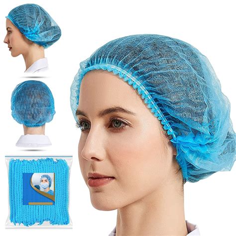 disposable hair net pack 100 elastic cooking mob caps hairnets kitchen wear salon beauty