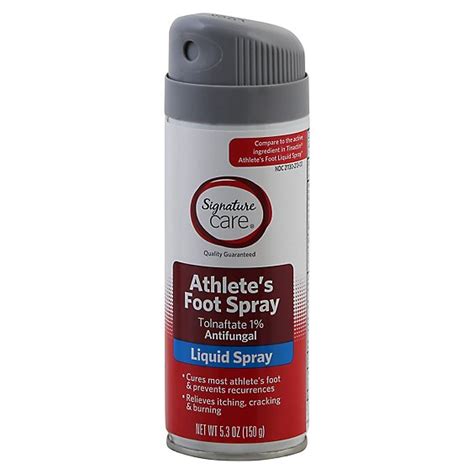 Signature Care Athletes Foot Spray Liquid Tolnaftate 1 Antifungal 5