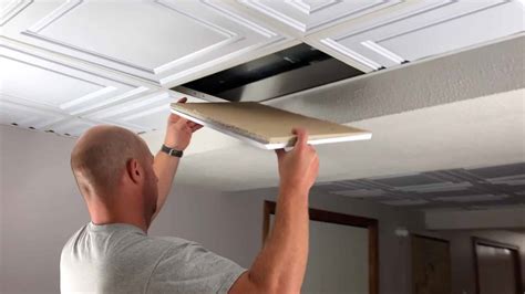 how to install drop down ceiling tiles shelly lighting