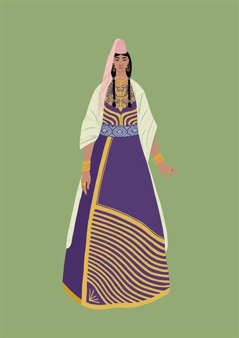 Jewish Moroccan Bride Wearing Berberisca “the Grand Dress” An