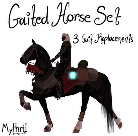 Second Life Marketplace Mythril Whrh Gaited Horse Set