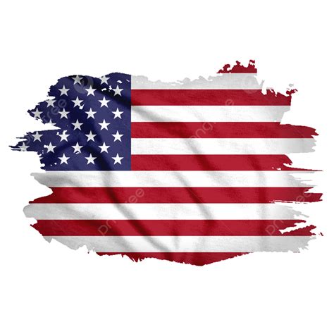 Gambar Bendera Usa Dengan Kuas Cat Air Untuk Piala Dunia Amerika