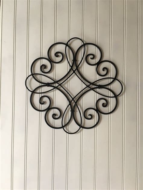 Black metal kitchen wall decor. Metal Wall Decor, Scroll Metal Decor, Black Wall Decor ...