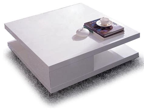 Heavy but easy to assemble. MODERN WHITE SQUARE COFFEE TABLE MITO - Modern - Coffee ...