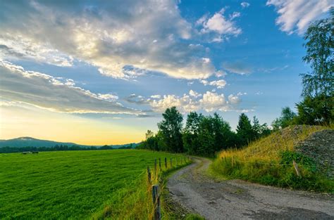 Farmland Sunset Free Photo Download Freeimages