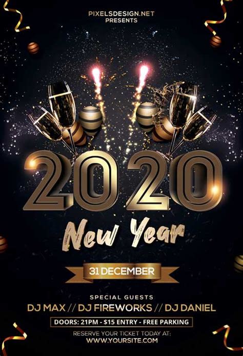 With this bundle, you're able to create a ton of designs with different themes and to save a lot of time. New Years Eve 2020 Free Party Flyer Template - Freebie ...