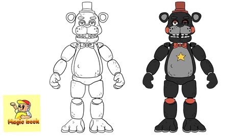 How To Draw Lefty Five Nights At Freddys Fnaf Youtube