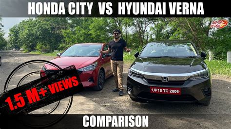 New Honda City Vs Hyundai Verna Comparison Hindi Motoroctane Youtube