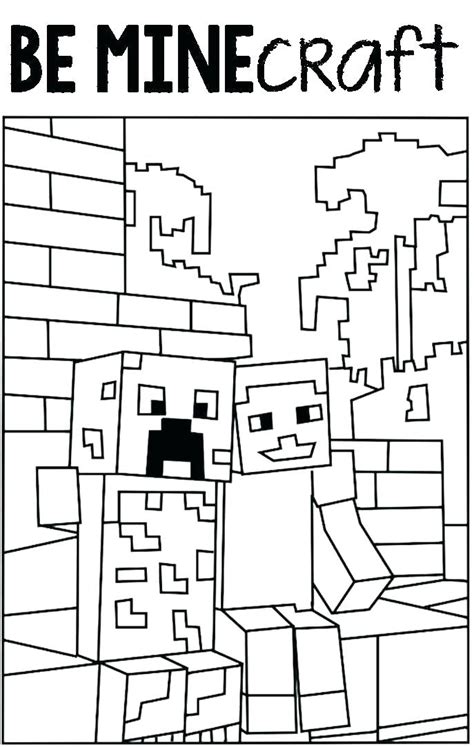 Minecraft Pig Coloring Pages At Free Printable
