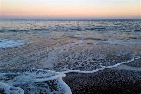 Blue Calm Sea In Tropical Beach Tranquil Ocean Waves Stock Image