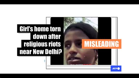 interview with indian girl about home being demolished filmed before sectarian riots in haryana