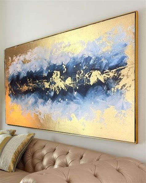 The following tutorial for all acrylic pouring techniques will give you an overview of the different pouring techniques and explain how they are applied. Gold & blau Acryl abstrakte Malerei, original große ...