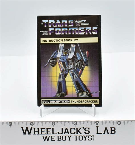 Thundercracker Instructions Manual Booklet 1984 Hasbro G1 Transformers