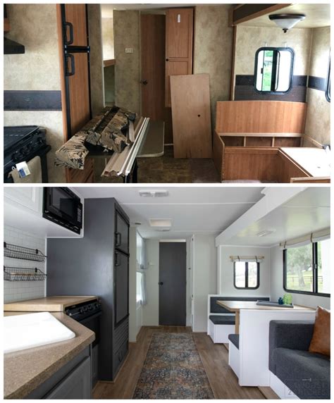 She started life as a professional dancer and wanted a life on broadway, but instead, found joy in the throes of the brooke ence once shared another before and after photo showing her transformation from fit to fitter. camper makeover before and after 3 - Sawdust 2 Stitches