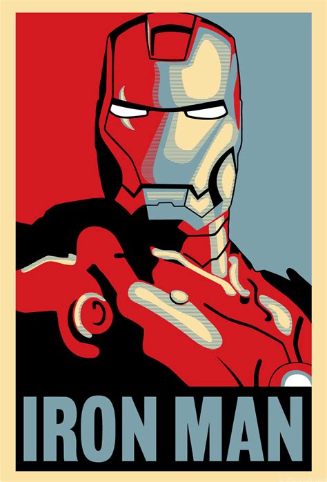 Iron Man Hope Poster In Vector Format Iron Man Poster Iron Man Art