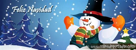 Portadas Para Facebook Feliz Navidad Muñeco De Nieve Portadas Para