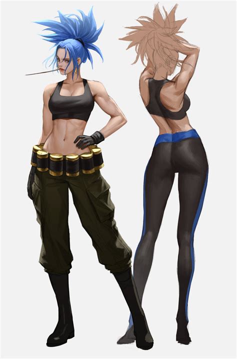 Leona Heidern The King Of Fighters And 1 More Drawn By Taekwon Kim
