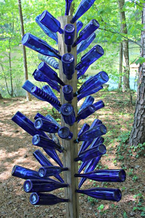 Blue Bottle Tree Mother S Garden Bottle Art