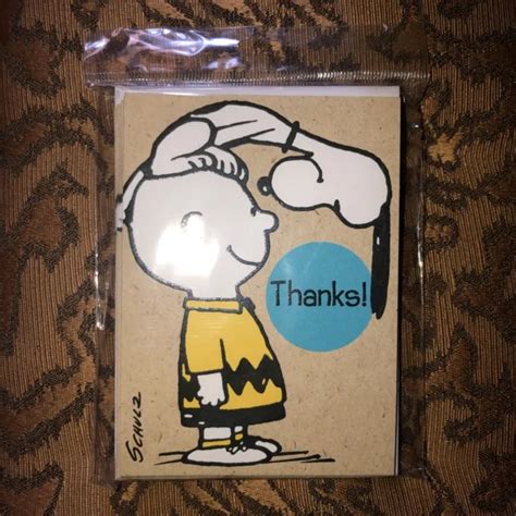 Peanuts Charlie Brown Snoopy Thank You Cards Lot Of 10 ~~ Hallmark
