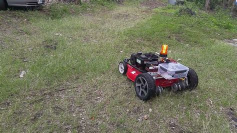 Remote Control Lawn Mower Test 02 Youtube