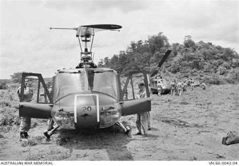 A2 1020 And Other Iroquois Helicopters Of No 9 Squadron Raaf Sitting