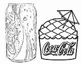 Coca sketch template