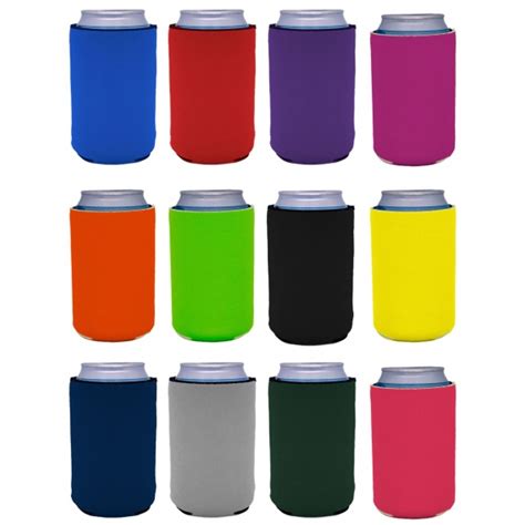 Blank Neoprene Collapsible Can Coolie Variety Color Packs Wholesale