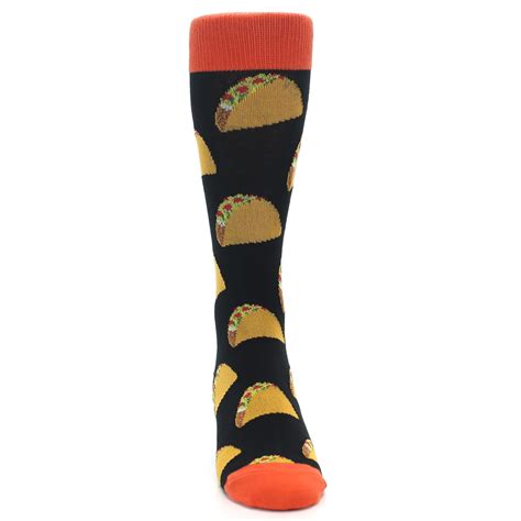 Black Taco Socks Mens Novelty Socks Boldsocks