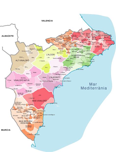 Alicante Mapa Vectorial Illustrator Eps Bc Maps Mapa Vectorial Eps My