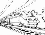 Steam Locomotive Coloring Train Drawing Getdrawings sketch template