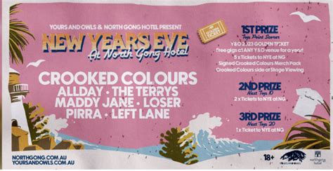 News Nye Festival Ft Crooked Colours Allday The Terrys And More