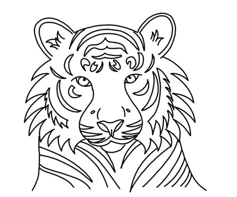 Bengal Tiger Coloring Page Made By Sannam B For March Of The