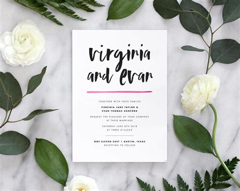 Brush Lettered Wedding Invitation Deposit Listing Etsy