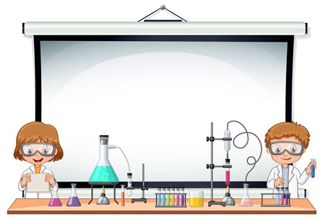 Border Template With Kids In Science Lab 432532 Vector Art At Vecteezy
