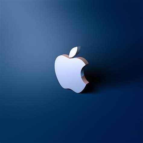 Computers Blue Metallic And Shiny Apple Logo Ipad Iphone Apple