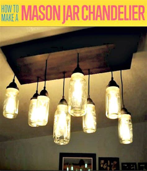 How To Make Diy Mason Jar Chandelier 25 Creative Ideas Diy Crafts