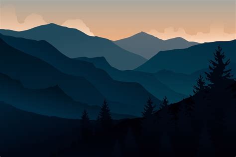 Vetores e ilustrações de Paisagem montanhas para download gratuito